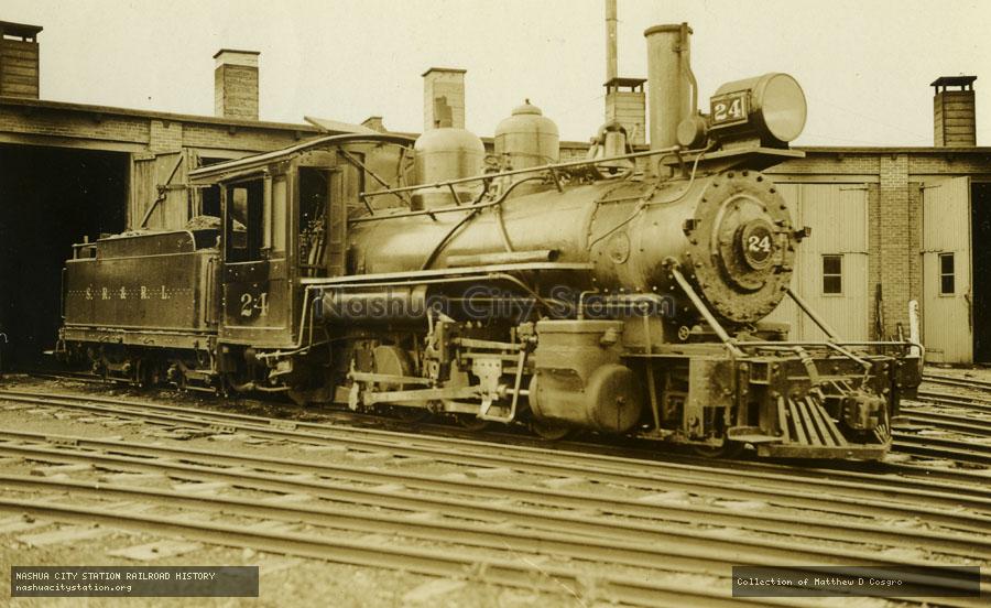 Postcard: Sandy River & Rangeley Lakes Railroad #24